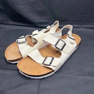 Birkenstock Milano Women's US 7 / EU 42 White Birko-Flor 3 Adjustable Straps